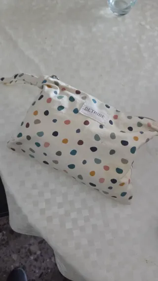 Funda carro,cambiador y neceser betribe lunares