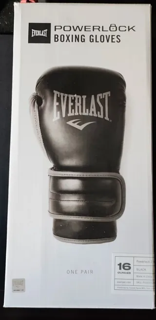 Guantes Boxeo Everlast Negros 16Oz Sin Usar