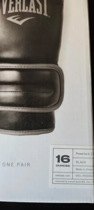 Guantes Boxeo Everlast Negros 16Oz Sin Usar