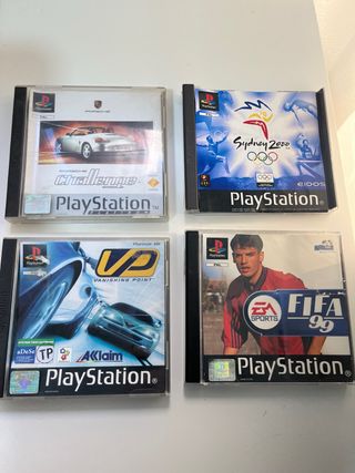 Lote 4 Juegos PlayStation 1: Porsche, Sydney 2000,