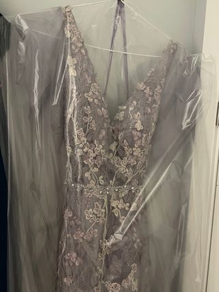 Vestido de boda-fiesta Marfil Aire Barcelona