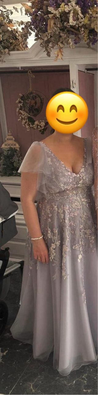 Vestido de boda-fiesta Marfil Aire Barcelona