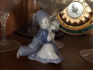 Porcellane: Coppia bambini, uccelli, ballerina