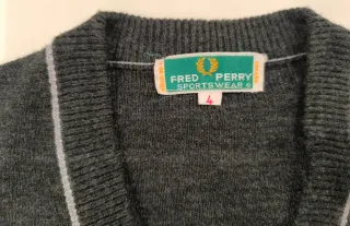 Jersey Fred Perry Pico Años 70 Talla M oi mod
