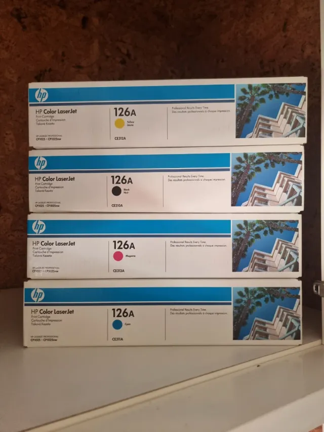 4 Toners HP Color LaserJet 126A