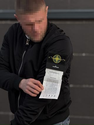 Chaqueta Bomber Stone Island Negra Talla - M