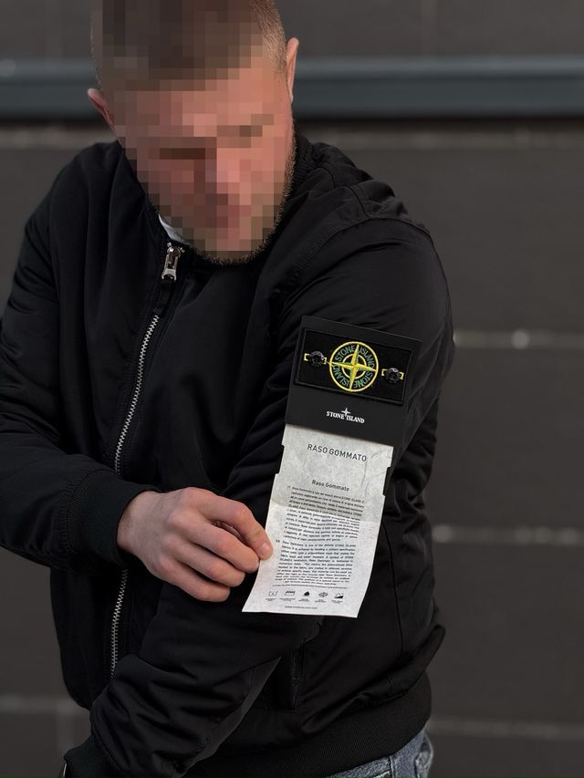 Chaqueta Bomber Stone Island Negra Talla - M