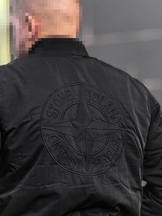 Chaqueta Bomber Stone Island Negra Talla - M
