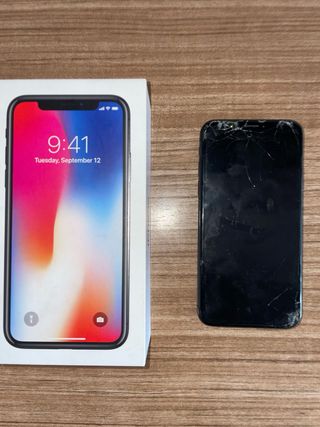 iPhone X 256GB Space Gray para piezas