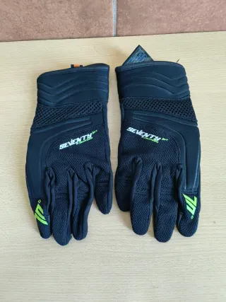 Guantes Moto SEVENTY Mujer Negro/Verde
