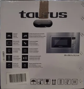 Microondas Taurus Elbrus Acero Inoxidable