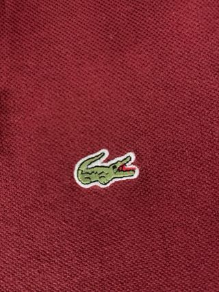 Polo Lacoste Rojo Talla L