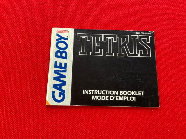 Notice/Manuel D'Instructions TETRIS Pour Game Boy (DMG-TR-FAH-2) - Très Bon État