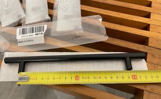 Set 5 Maniglie Nere Tonde Tubolari Nuove