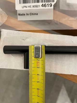 Set 5 Maniglie Nere Tonde Tubolari Nuove