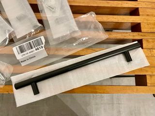 Set 5 Maniglie Nere Tonde Tubolari Nuove