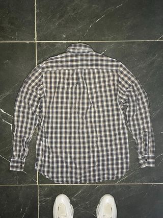 Camicia Tommy Hilfiger a quadri marrone/bianca