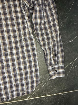 Camicia Tommy Hilfiger a quadri marrone/bianca