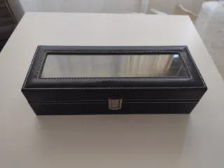 Estuche para 6 Relojes. Piel.