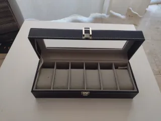 Estuche para 6 Relojes. Piel.