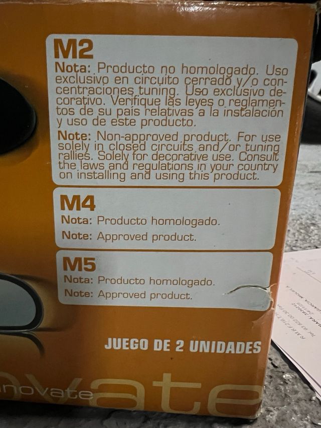 Retrovisores tipo M3 E46