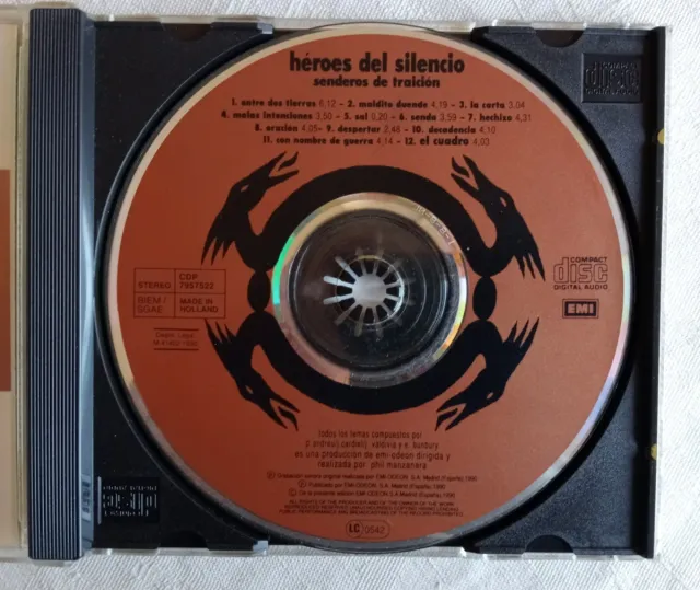 CD Héroes del Silencio - Senderos de Traición