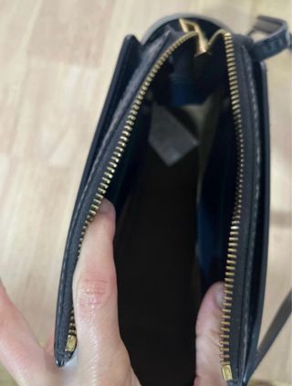 Bolso Bimba y Lola azul y blanco en buen estado