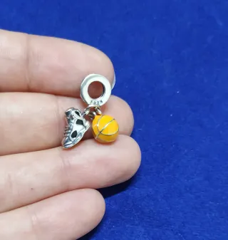 Charm Baloncesto Bota Balón Pulsera Pandora collar