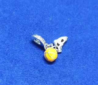 Charm Baloncesto Bota Balón Pulsera Pandora collar