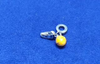 Charm Baloncesto Bota Balón Pulsera Pandora collar