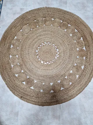 Alfombra Redonda Yute Natural
