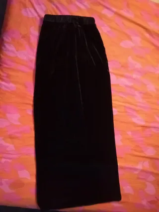 Conjunto top y falda fiesta terciopelo