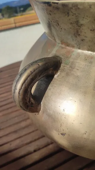 Olla de Bronce Antigua, siglo XVIII