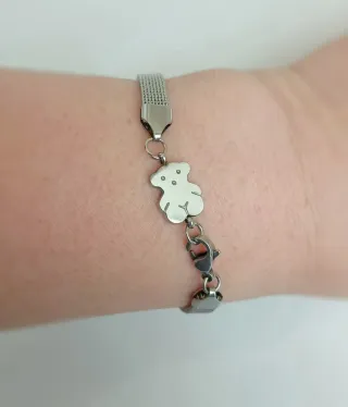 Pulsera acero malla.