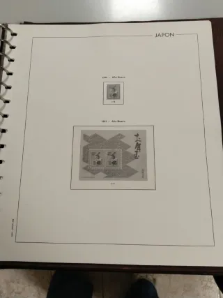 HOJAS PARA SELLOS DE JAPON