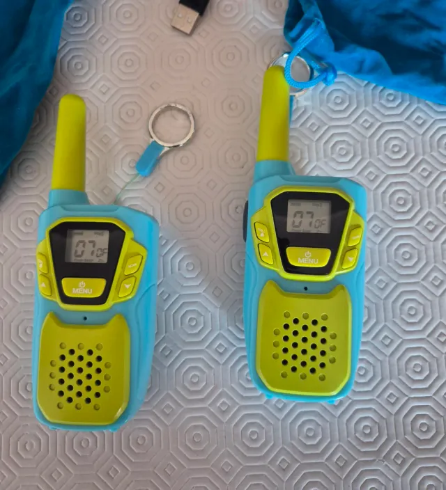Walkie Talkies Infantiles Azul y Amarillo