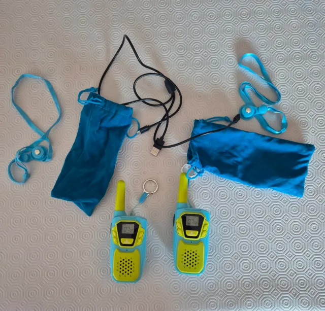 Walkie Talkies Infantiles Azul y Amarillo