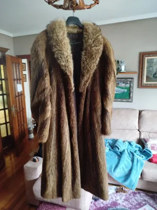 Abrigo de piel auténtica