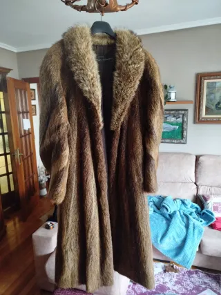 Abrigo de piel auténtica