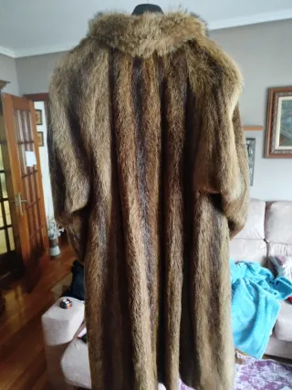 Abrigo de piel auténtica