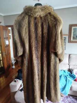 Abrigo de piel auténtica