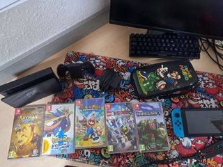 Nintendo Switch Azul + 5 Juegos