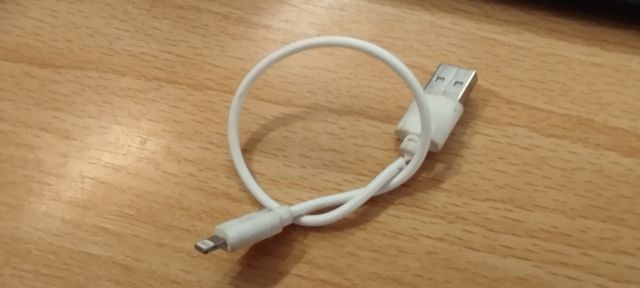 Cable USB a iPhone Blanco