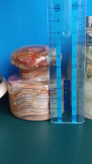 Ferma carte in onice unico