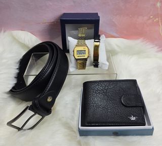 Set Regalo Hombre Marrón y Plateado