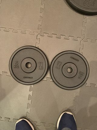 2 discos de pesas 5kg