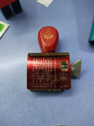 Sello de oficina PRODA vintage