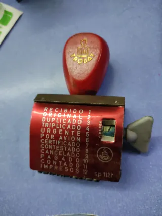 Sello de oficina PRODA vintage