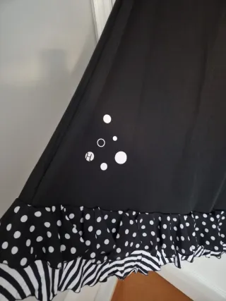 Falda flamenca volantes lunares