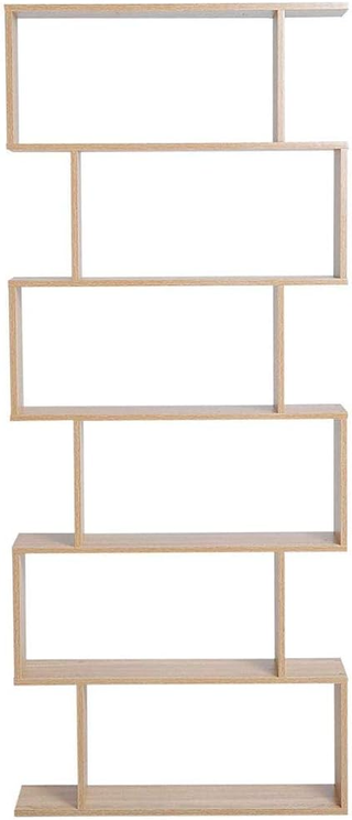 Libreria Scaffale 6 Ripiani in Legno Design Zig Za